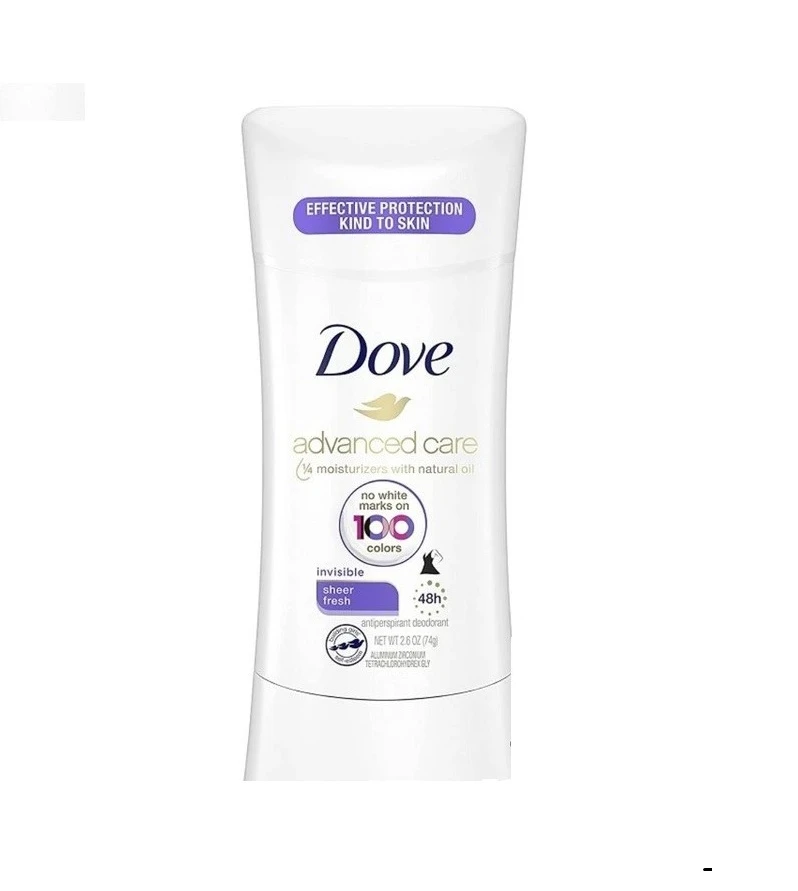 مام صابونی ضد تعریق زنانه داو Dove مدل Advancad Care رایحه Sheer Fresh وزن 74 گرم اصل و اورجینال