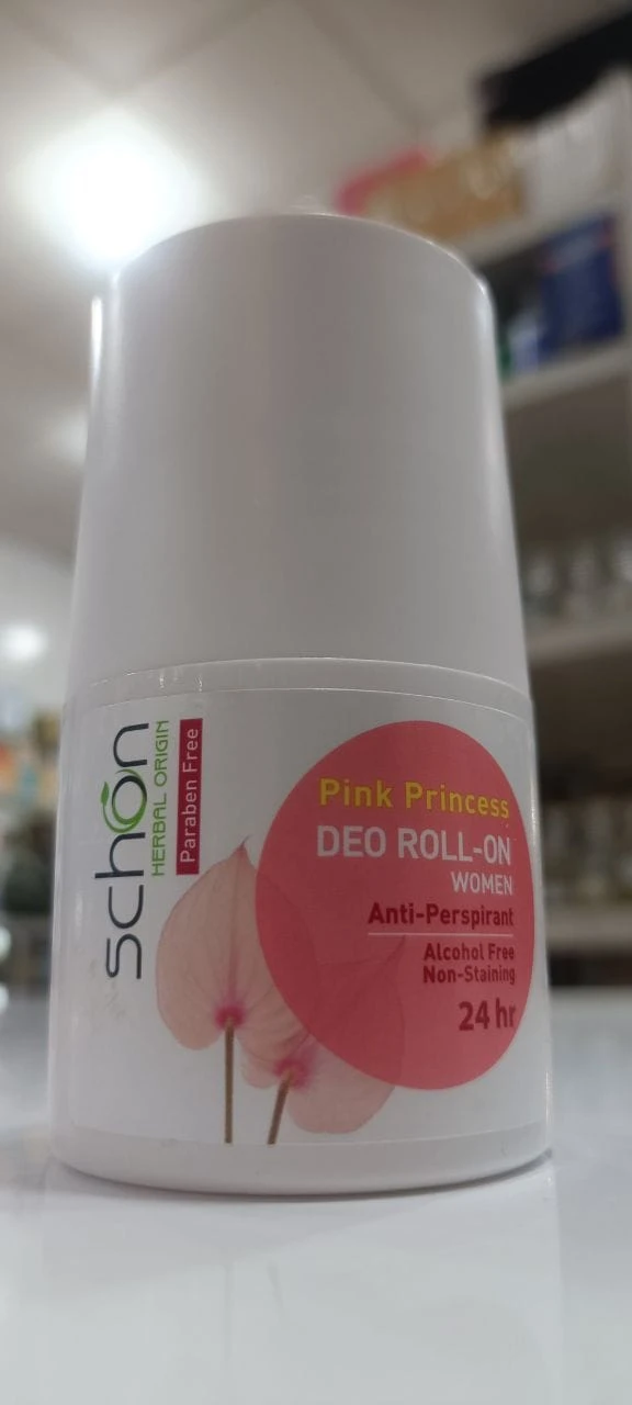 مام ضدتعریق زنانه شون مدل Pink Princess | Schon Pink Princess Women Deodorant Roll‑On