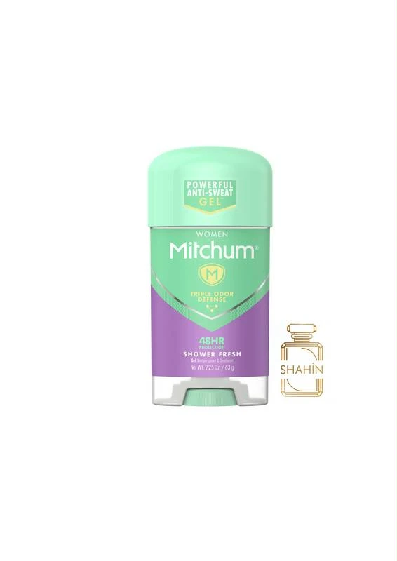 مام ژله ای زنانه مدل شاور فرش میچام اصل Mitchum Gel Antiperspirant Deodorant Shower Fresh 63G