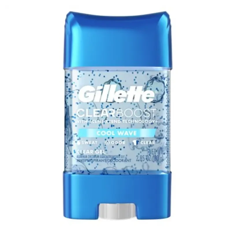 مام ژله ای ژیلت Gillette دانه دار مدل Cool Wave اصل و اورجینال