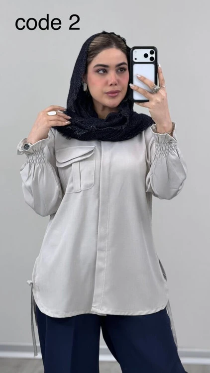 مانتو آستین کش بزیاق مدل زیبا علیدسا