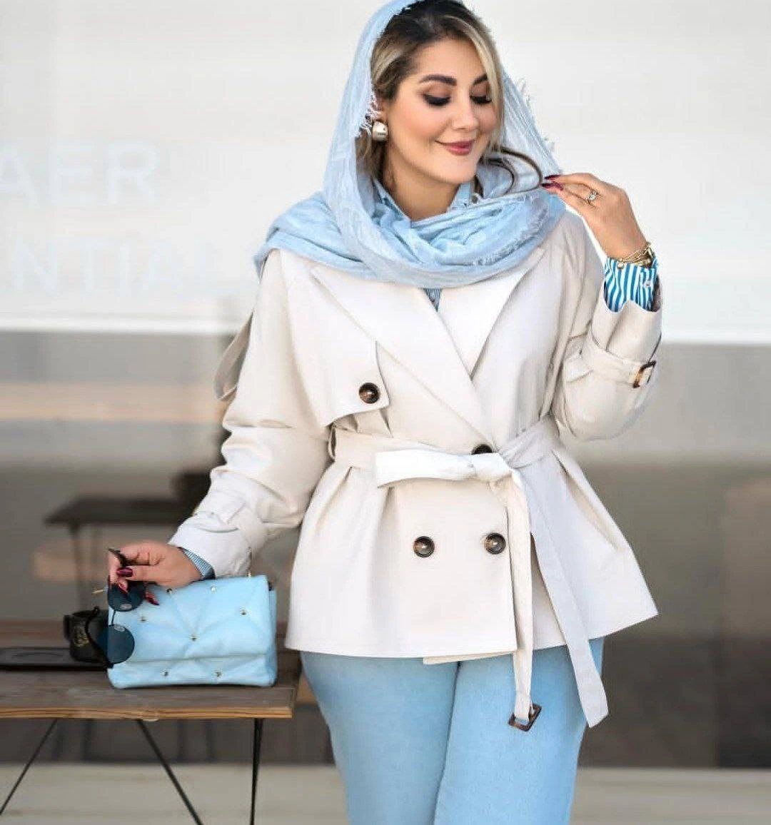 مانتو بارانی زنانه آستر دار سحر
