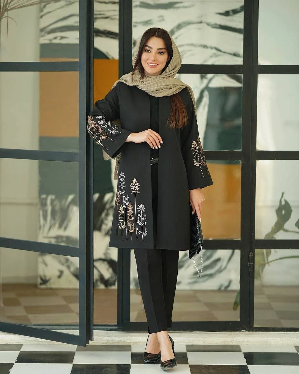 مانتو زنانه خوشه ای