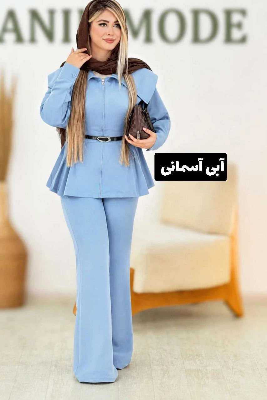 مانتو شلوار زیب دار
