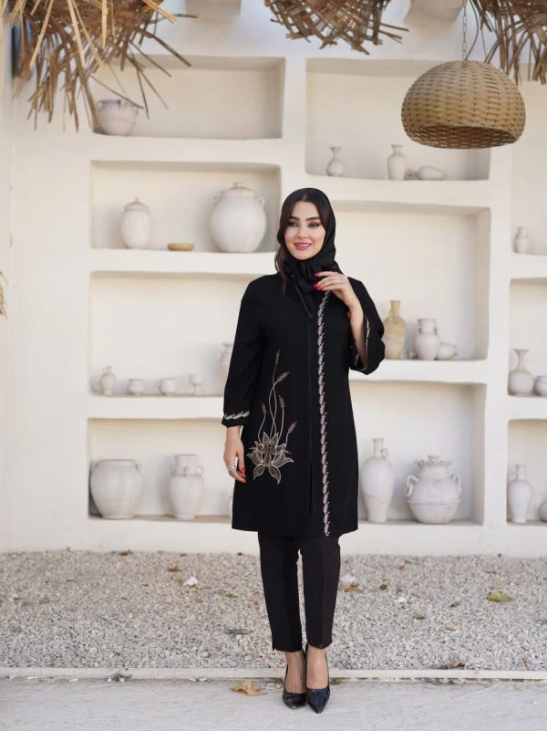 مانتو عیدانه زنانه مزونی شانتون اندونزی سایز بزرگ