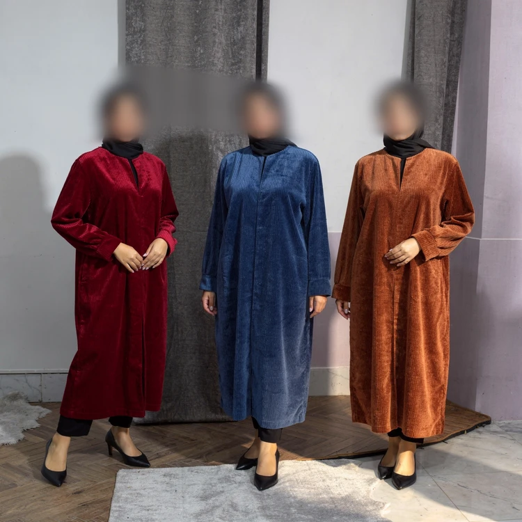 مانتو مخمل کبریتی زنانه فری سایز تا 48 50