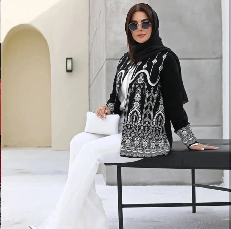 مانتو کتی زنانه پنلی مجلسی_شیکان