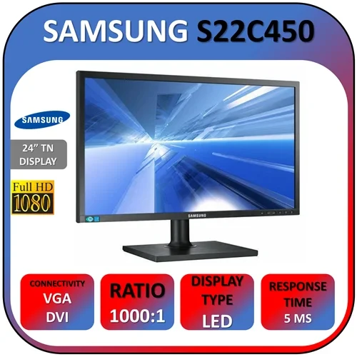 مانیتور سامسونگ استوک SAMSUNG S22C450 سایز 22 اینچ