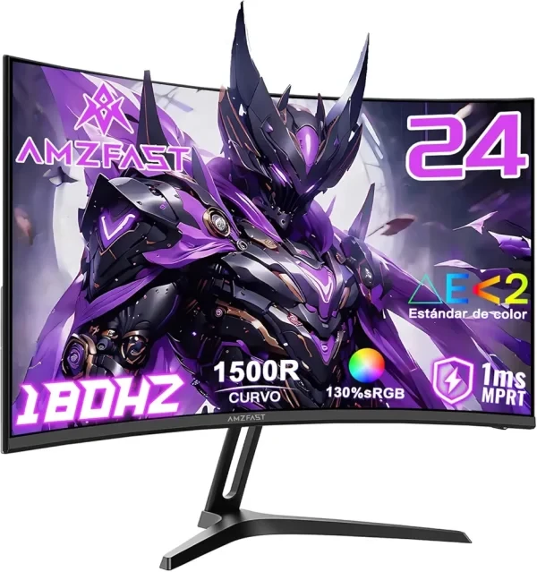 مانیتور گیمینگ خمیده 24 اینچ امزفست مدل AMZG24C1 FHD 180Hz