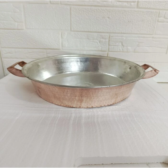 ماهی تابه مسی زنجان قطر 33 ارسال رایگان
