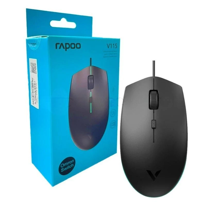 ماوس گیمینگ سیمی راپو Rapoo V11S – طراحی ارگونومیک، مشکی