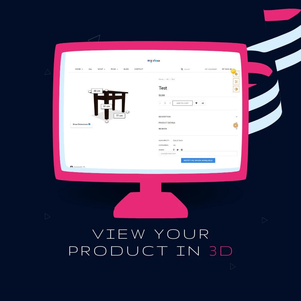 ماژول 3D Product View with Augmented Reality (WebAR) 1.4.0- برای نمایش سه بعدی محصول در پرستاشاپ