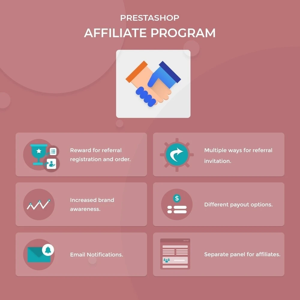 ماژول Affiliate Program Module 4.1.0-بازاریابی در پرستاشاپ