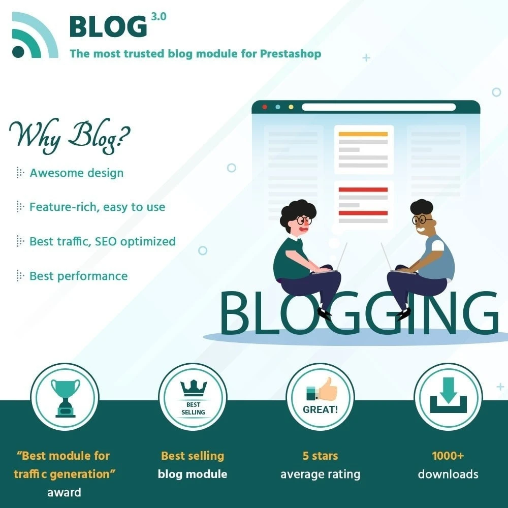 ماژول BLOG Module 4.6.7 - بهترین ماژول بلاگ برای پرستاشاپ