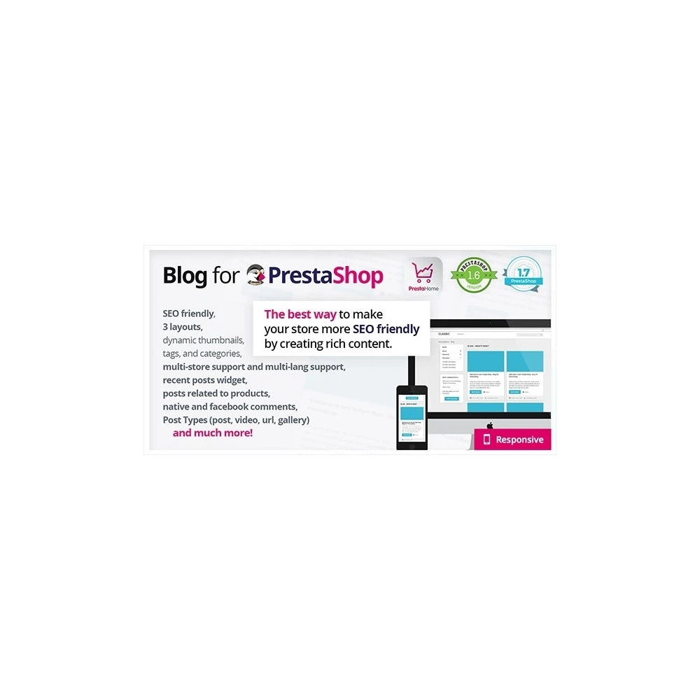 ماژول Blog for PrestaShop 1.7.2 - سیستم وبلاگ در پرستاشاپ