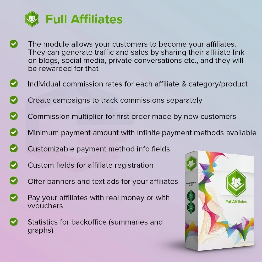 ماژول Full Affiliates 1.10.0-سیستم بازاریابی چندسطحی در پرستاشاپ
