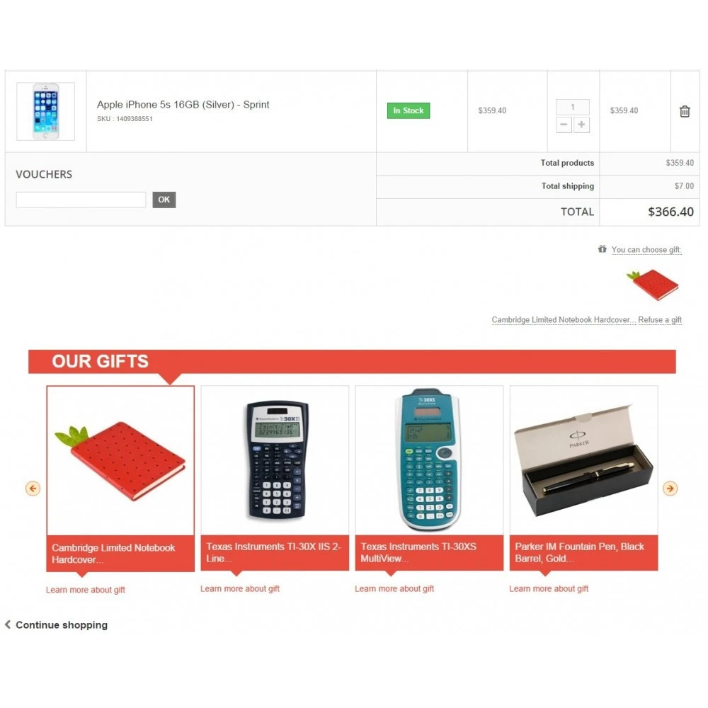 ماژول Gift On Order 1.8.3 - دادن هدیه رایگان در پرستاشاپ