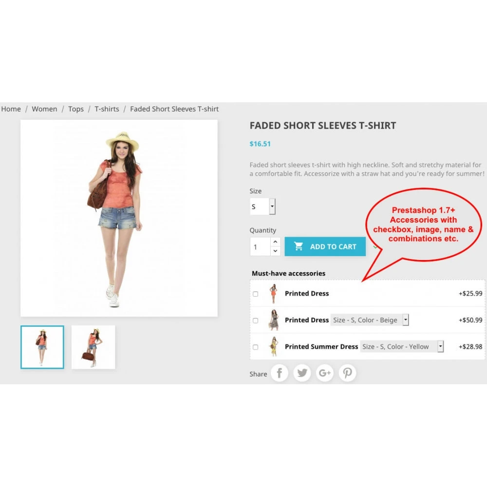 ماژول Multi Accessories with Checkboxes 2.1.1-ضمیمه کردن لوازم جانبی به محصول در پرستاشاپ