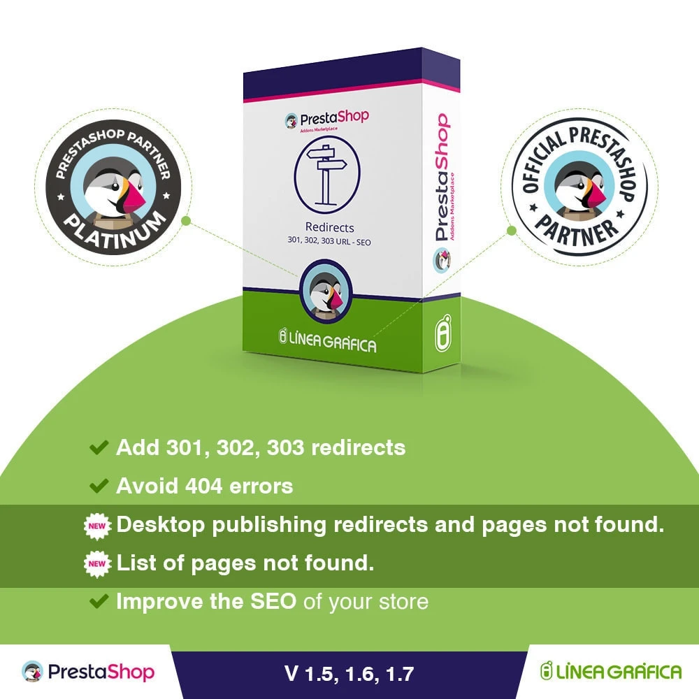 ماژول URL Redirects 1.4.9-ریدایرکت 301 و 302 و 303 و 404 در پرستاشاپ