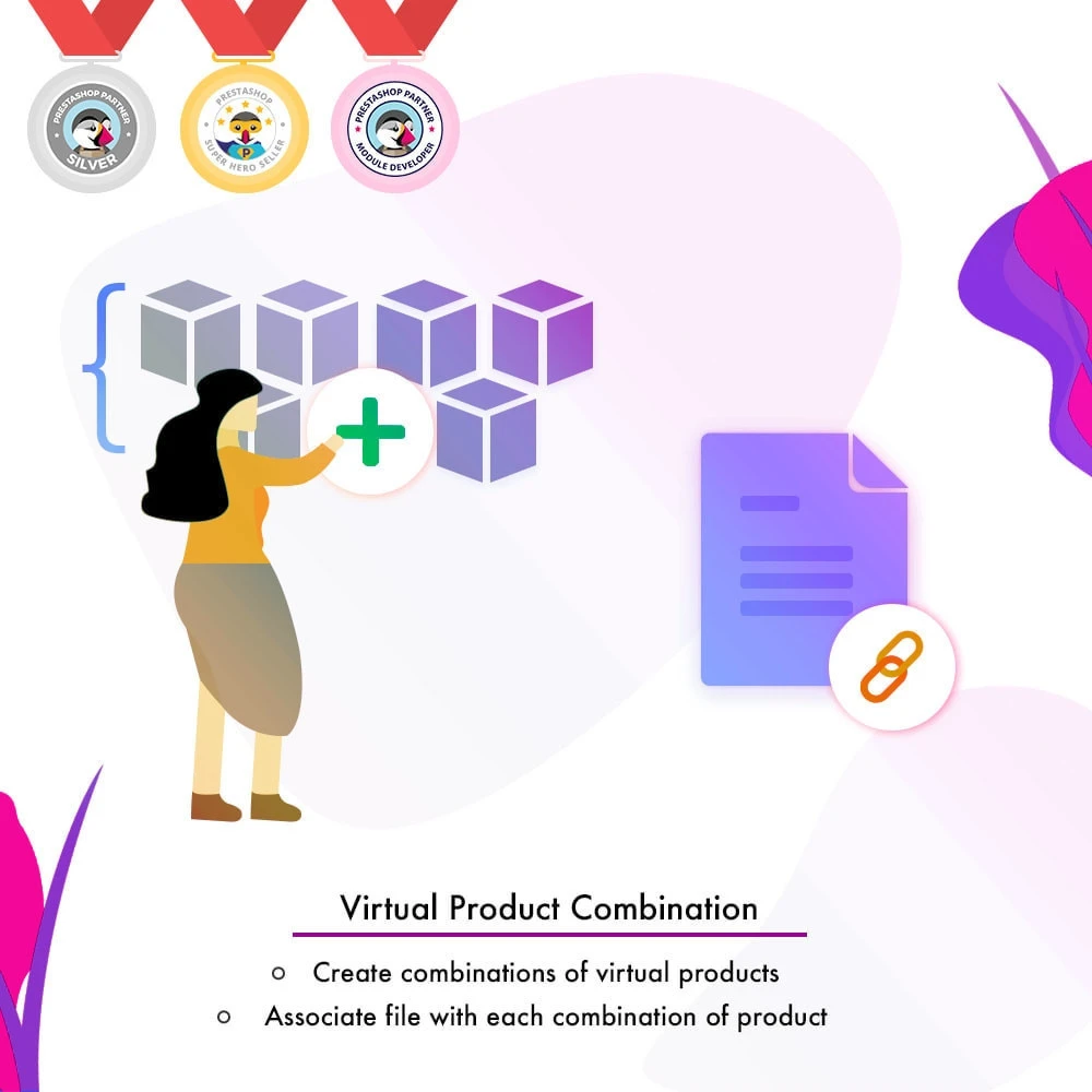ماژول Virtual Product Combination 4.0.0-ترکیب برای محصولات مجازی پرستاشاپ