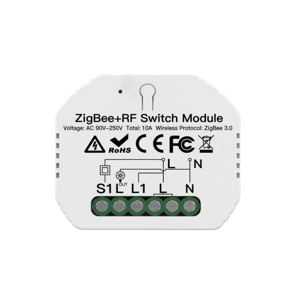 ماژول مخفی هوشمند تک پل Zigbee + RF433 مدل GS-MS-104Z