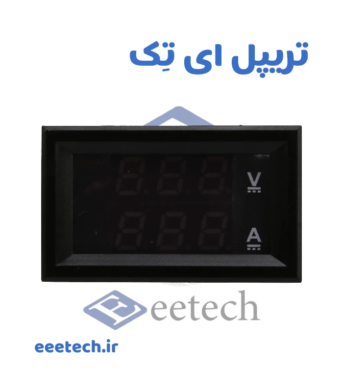 ماژول ولت متر آمپر متر پنلی 100ولت 10 آمپر