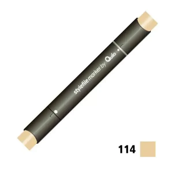 ماژیک راندو دو سر کوییلو مدل Stylefile کد 114 (رنگ Brown Gray )