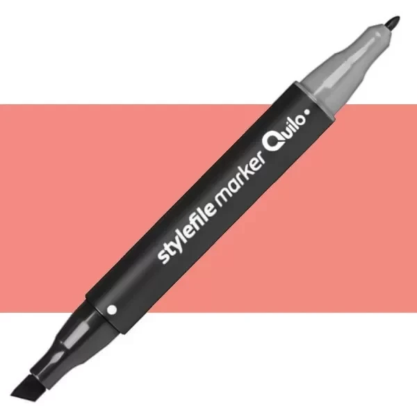 ماژیک راندو دو سر کوییلو مدل Stylefile کد 350 ( رنگ Coral Pink )