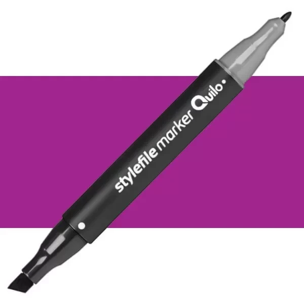 ماژیک راندو دو سر کوییلو مدل Stylefile کد 466 (رنگ Deep Violet)