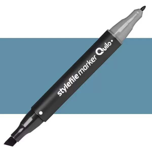 ماژیک راندو دو سر کوییلو مدل Stylefile کد 512 (رنگ Marine Blue)
