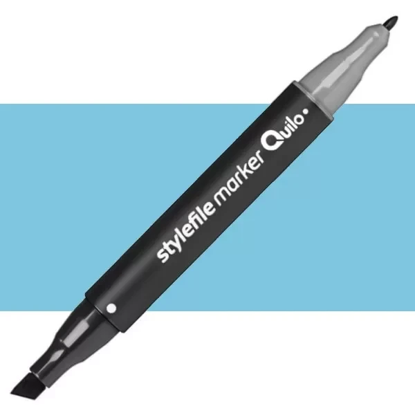 ماژیک راندو دو سر کوییلو مدل Stylefile کد 518 (رنگ Cerulean Blue)