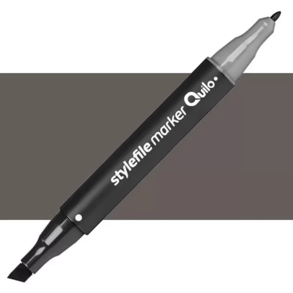 ماژیک راندو دو سر کوییلو مدل Stylefile کد WG8 (رنگ 8 Warm Gray)