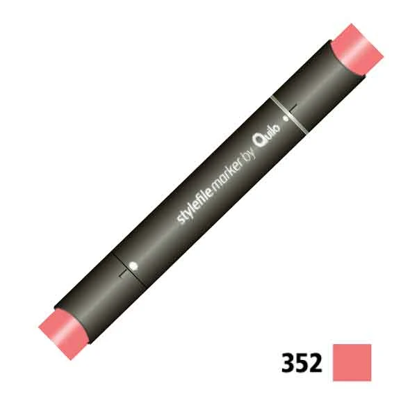 ماژیک راندو دوسر کوییلو کد 352 مدل Stylefile (رنگ scarlet)