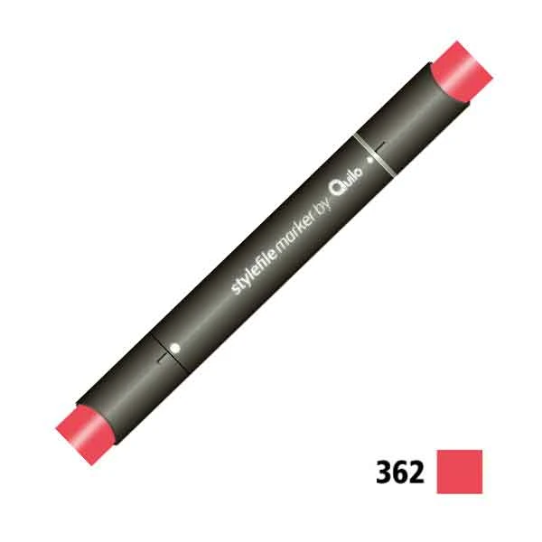 ماژیک راندو دوسر کوییلو کد 362 مدل Stylefile (رنگ carmine)