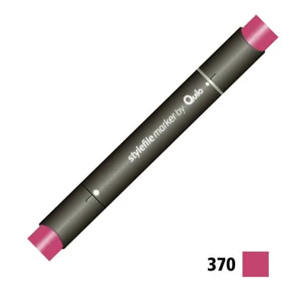 ماژیک راندو دوسر کوییلو کد 370 مدل Stylefile (رنگ old red)