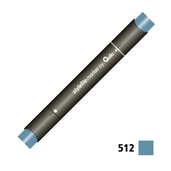 ماژیک راندو دوسر کوییلو کد 512 مدل Stylefile (رنگ marlne blue)
