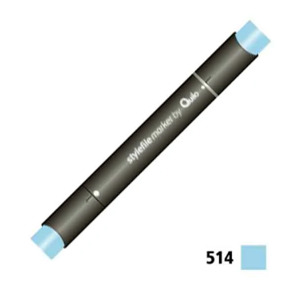 ماژیک راندو دوسر کوییلو کد 514 مدل Stylefile (رنگ pastel blue)