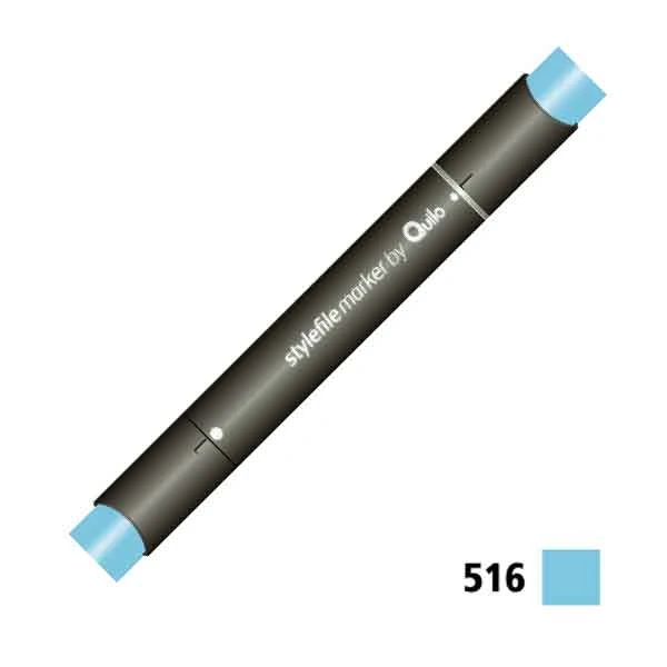 ماژیک راندو دوسر کوییلو کد 516 مدل Stylefile (رنگ baby blue)
