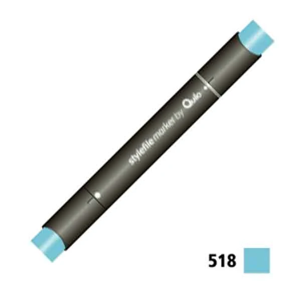 ماژیک راندو دوسر کوییلو کد 518 مدل Stylefile (رنگ cerulean blue)