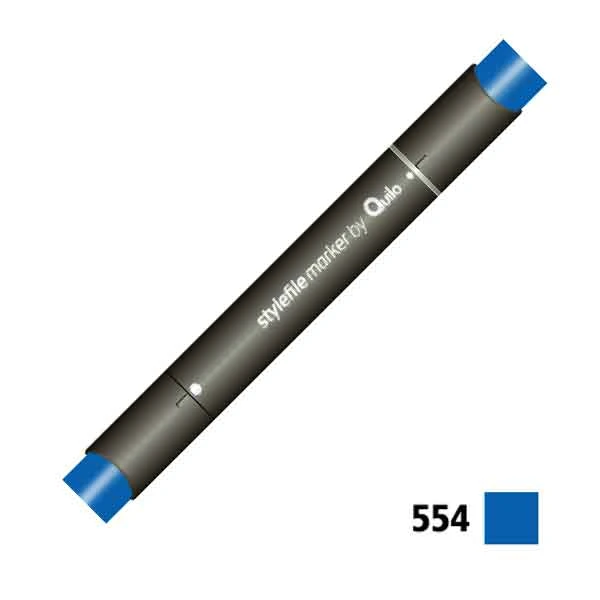 ماژیک راندو دوسر کوییلو کد 554 مدل Stylefile (رنگ napoleon blue)