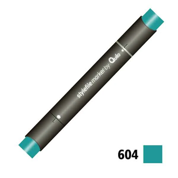 ماژیک راندو دوسر کوییلو کد 604 مدل Stylefile (رنگ forest green)