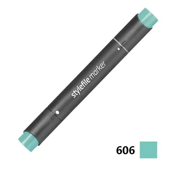 ماژیک راندو دوسر کوییلو کد 606 مدل Stylefile (رنگ turquoise green light)