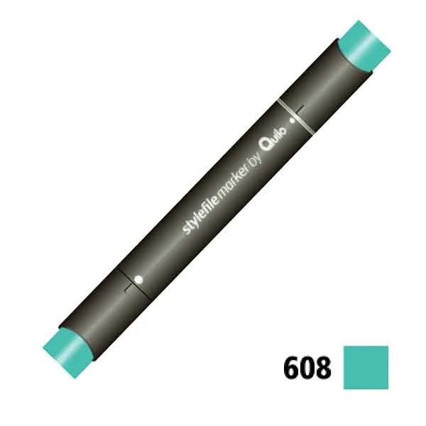 ماژیک راندو دوسر کوییلو کد 608 مدل Stylefile (رنگ mint green light)