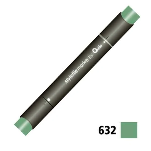 ماژیک راندو دوسر کوییلو کد 632 مدل Stylefile (رنگ deep olive green)