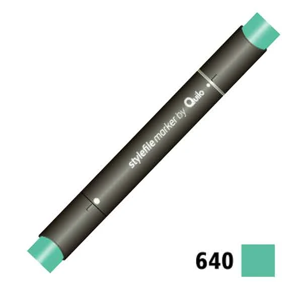 ماژیک راندو دوسر کوییلو کد 640 مدل Stylefile (رنگ mint green)