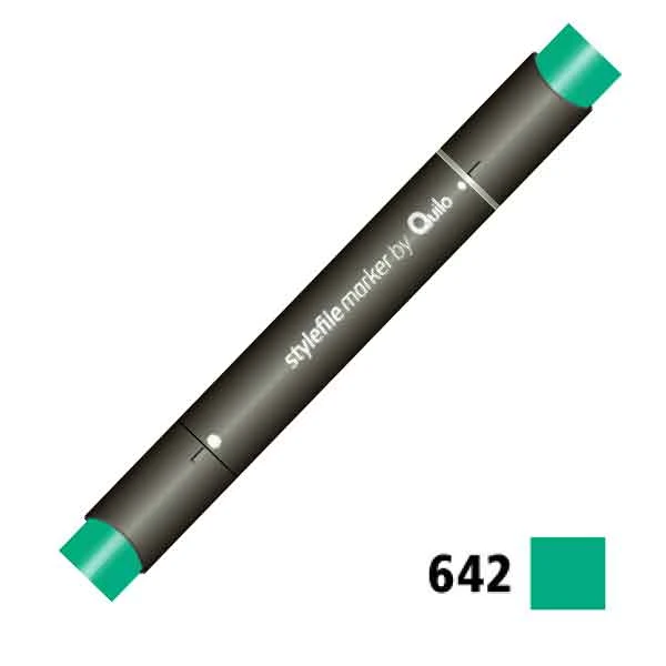 ماژیک راندو دوسر کوییلو کد 642 مدل Stylefile (رنگ emerald green)