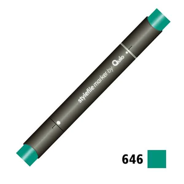 ماژیک راندو دوسر کوییلو کد 646 مدل Stylefile (رنگ turquoise green)