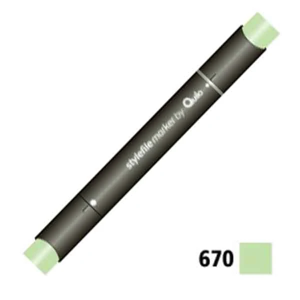 ماژیک راندو دوسر کوییلو کد 670 مدل Stylefile (رنگ pale green)