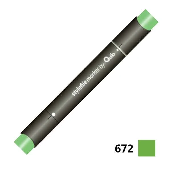 ماژیک راندو دوسر کوییلو کد 672 مدل Stylefile (رنگ grass green)