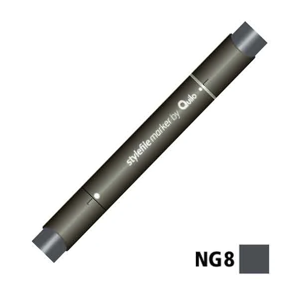 ماژیک راندو دوسر کوییلو کد NG8 مدل Stylefile (رنگ neutral grey 8)